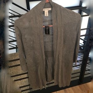 SALE NWT Heather Grey White House Black Market Gorgeous Women's XXS Cardigan